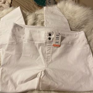 HUE plus size leggings white 2x NWT